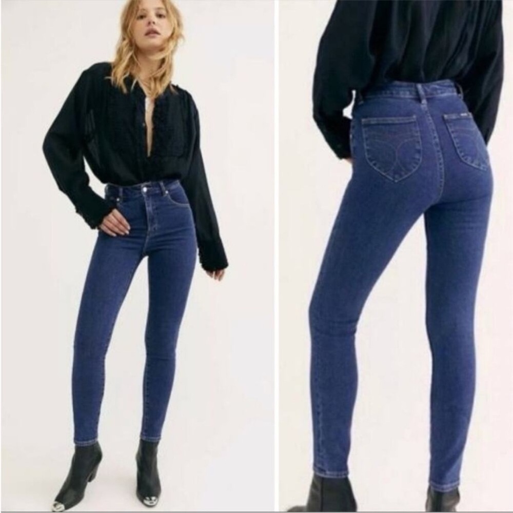 ROLLA'S Eastcoast High Rise Skinny Distressed sz 26 - Picture 2 of 8